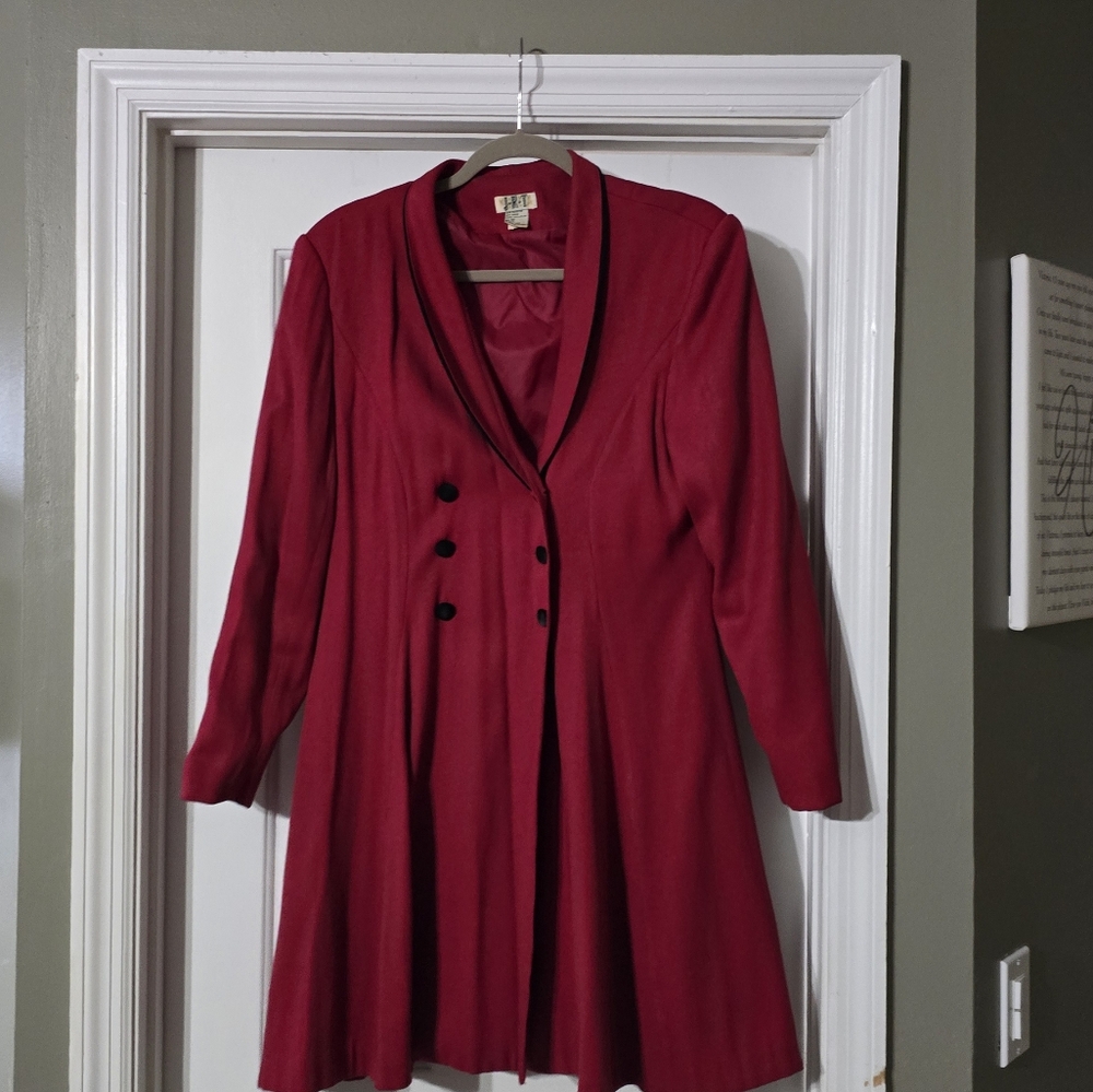 Vintage JRT Blazer Dress With Velvet Collar